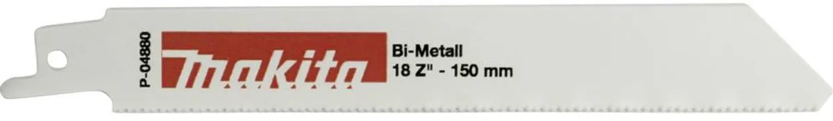 Makita P-04880 Reciprozaagblad Metaal 150mm - 18tpi - 5 Stuks