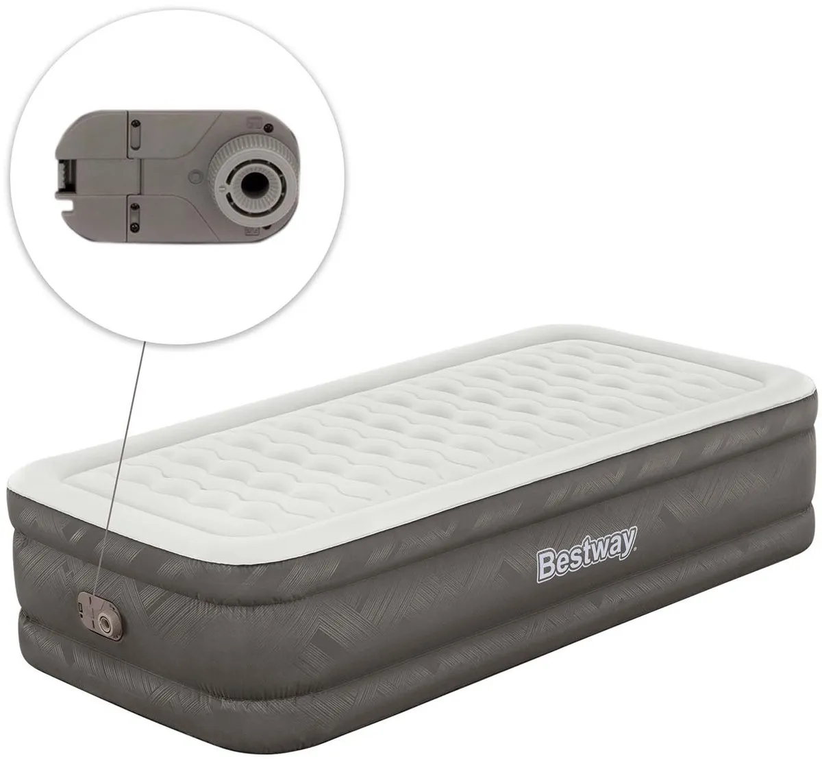 Bestway Fortech Tough Guard Luchtbed Twin 46cm - Beige