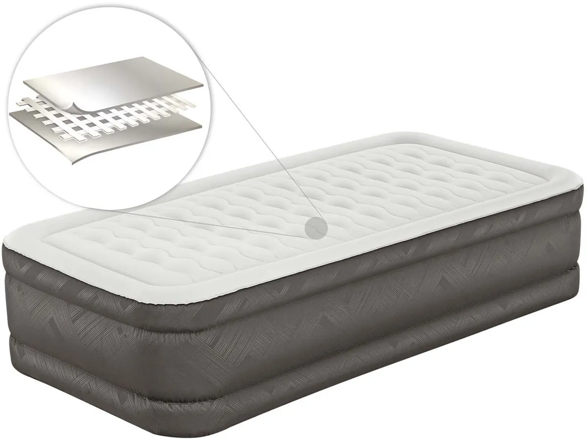 Bestway Fortech Tough Guard Luchtbed Twin 46cm - Beige