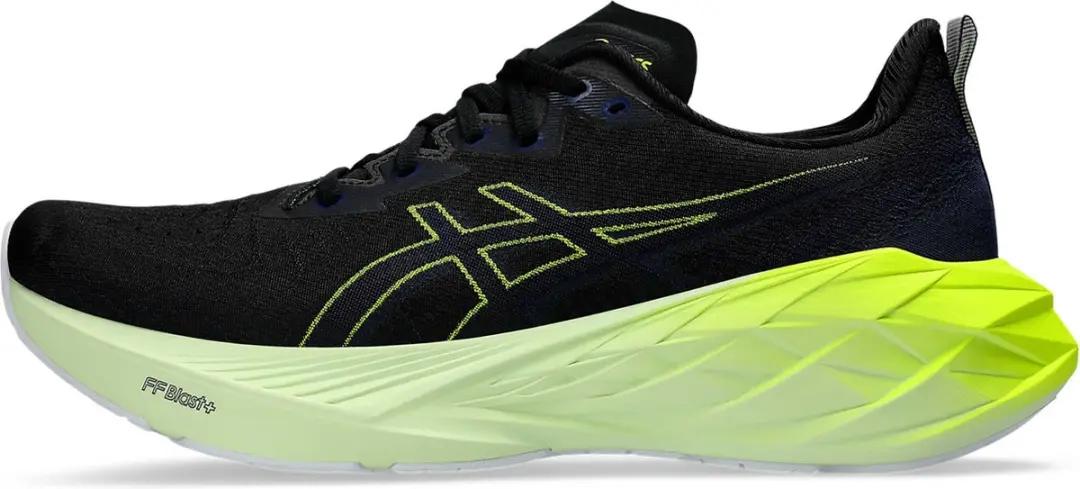 ASICS Novablast 4 Hardloopschoen 44 - Zwart/Groen