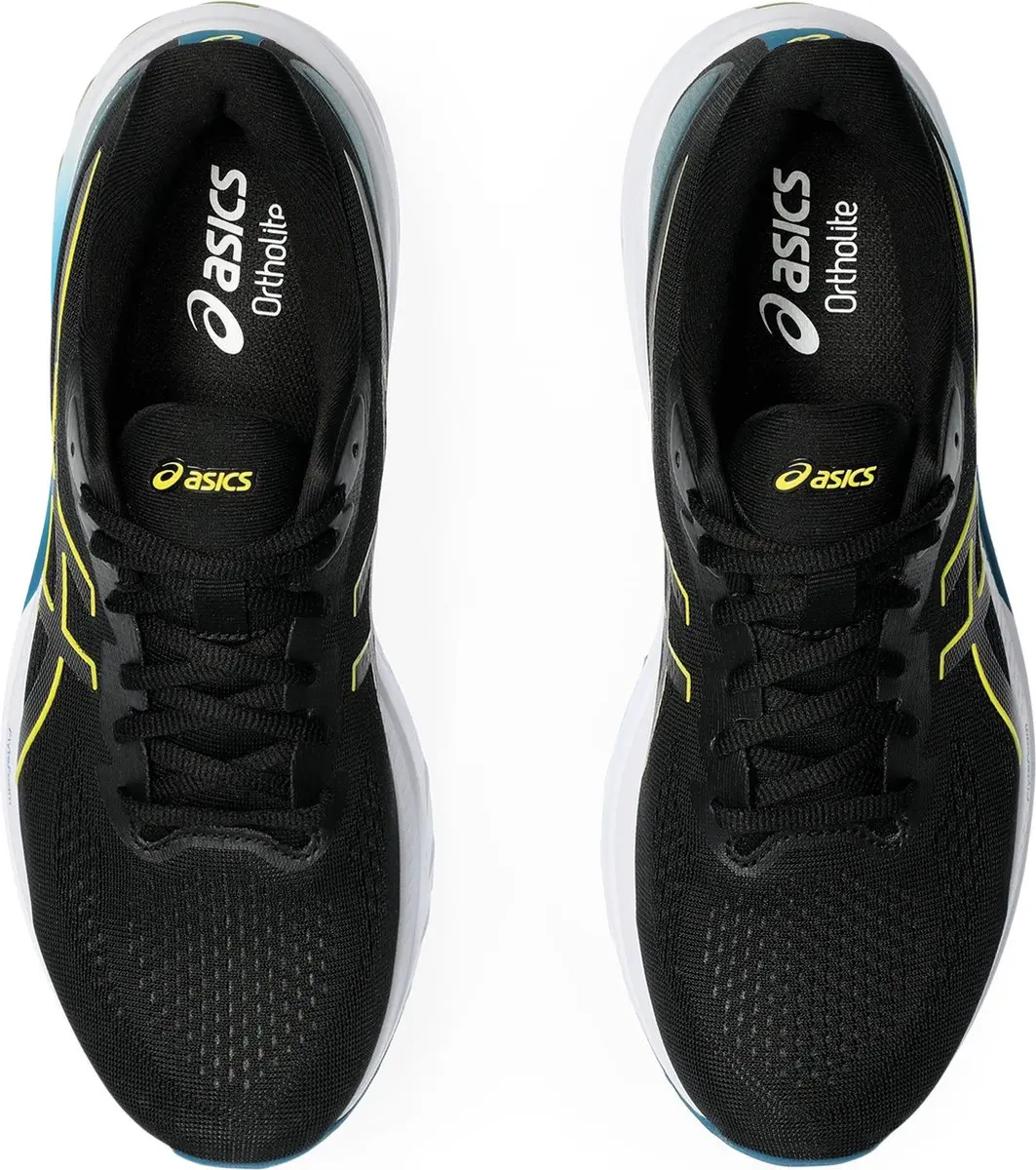 ASICS GT-1000 12 Sportschoenen - Maat 46.5 - Zwart/Geel/Blauw - afbeelding 6 van 6