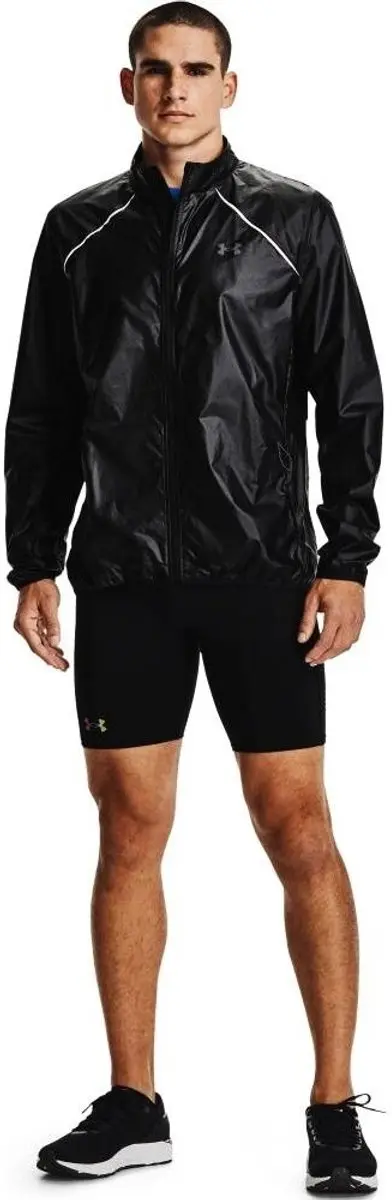 Under Armour Impasse Run 2.0 Jacket Heren - M - Zwart/Zilver
