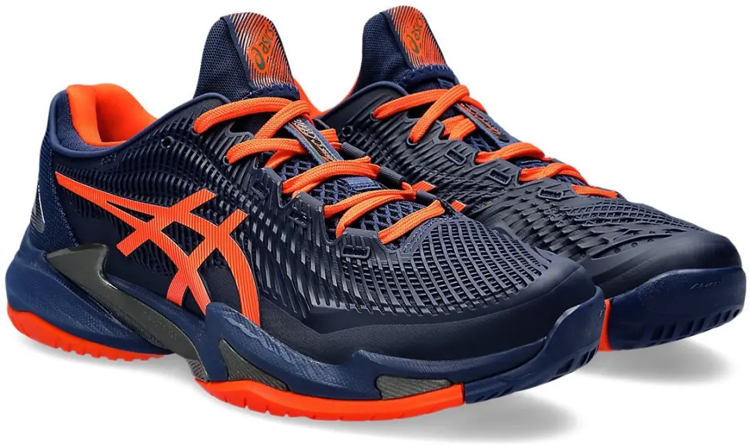ASICS Court FF 3 Tennisschoen - Blauw/Oranje 40.5