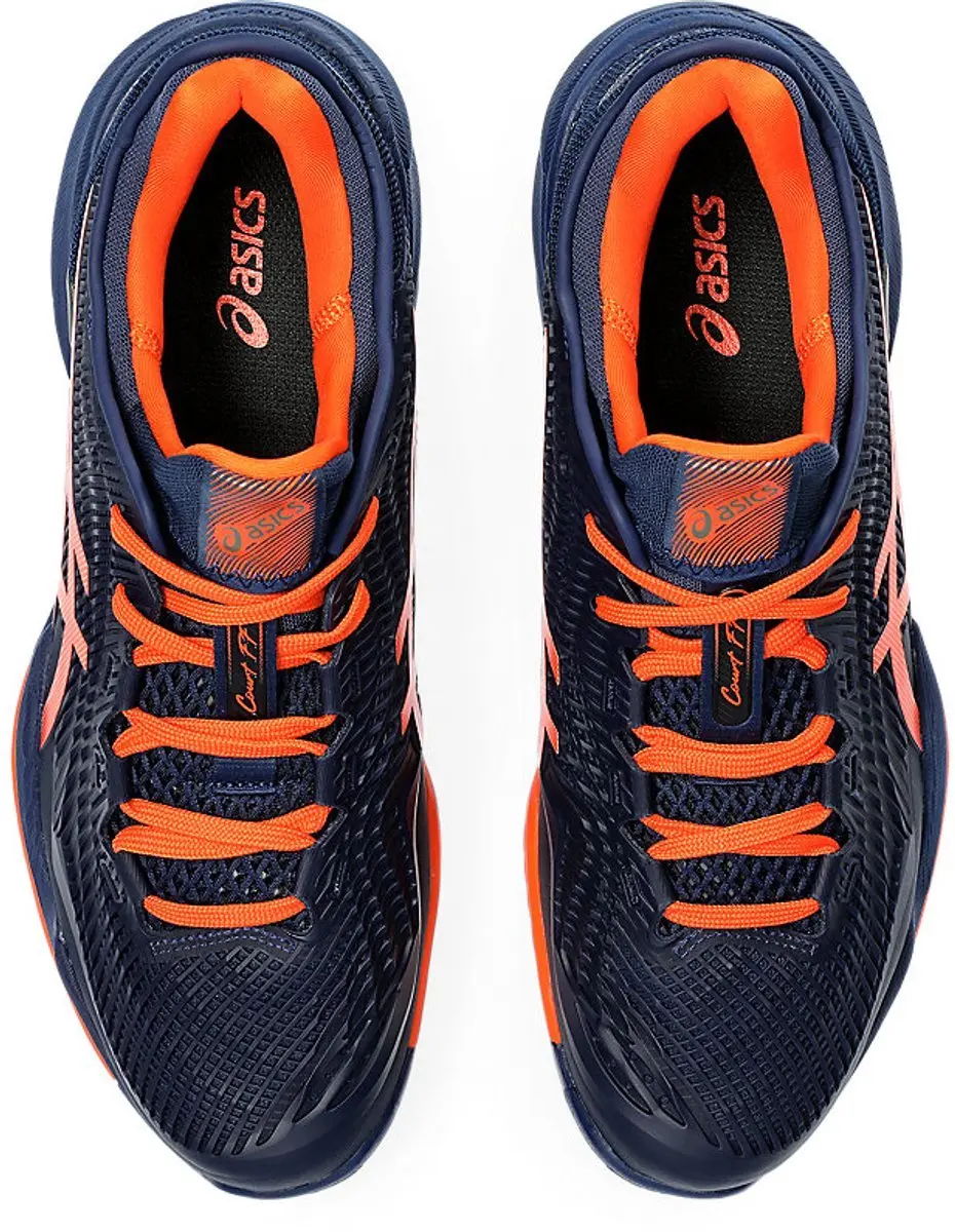 ASICS Court FF 3 Tennisschoen - Blauw/Oranje 40.5