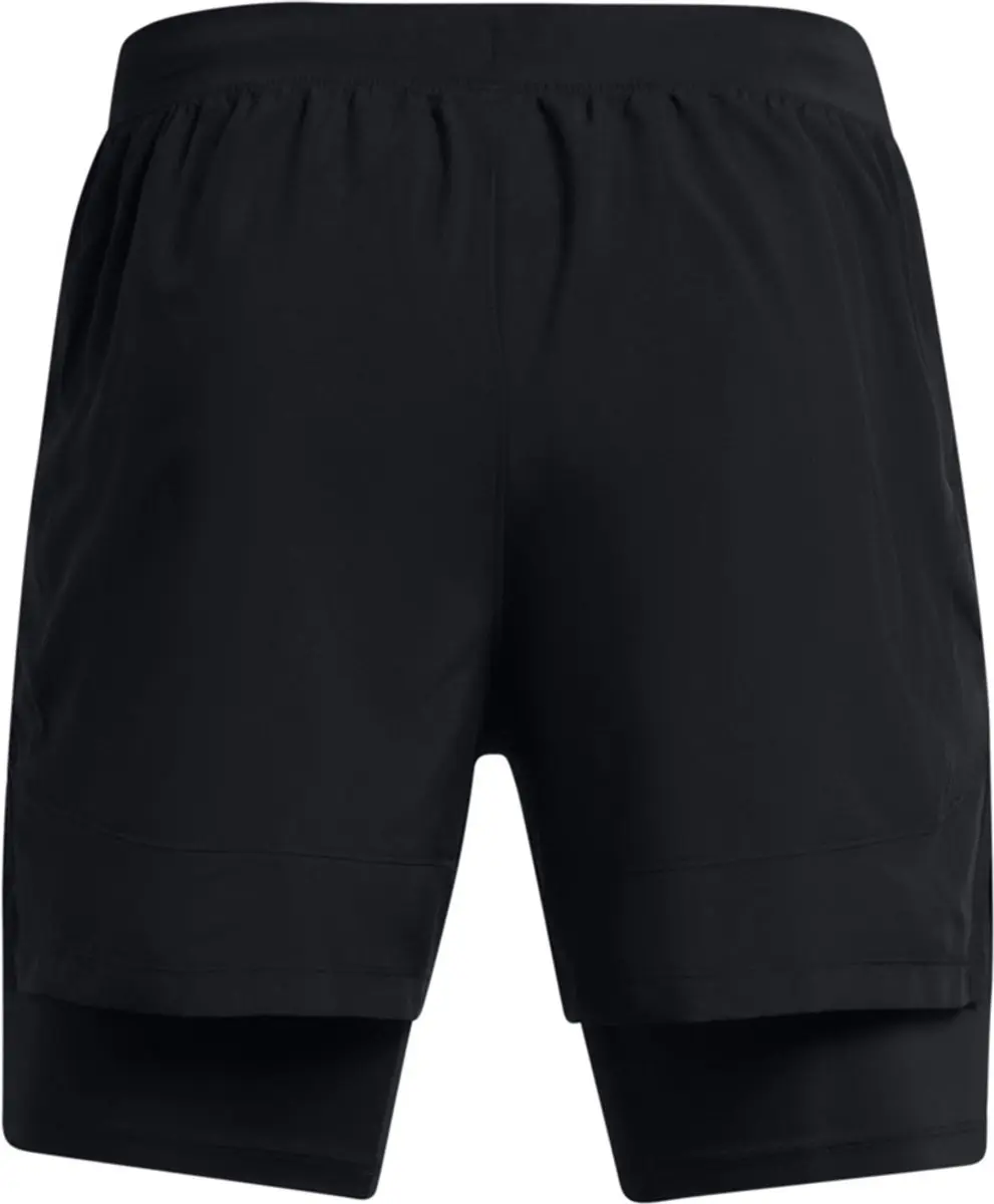 Under Armour Launch 5 2-in-1 Sportshort - XS Zwart
