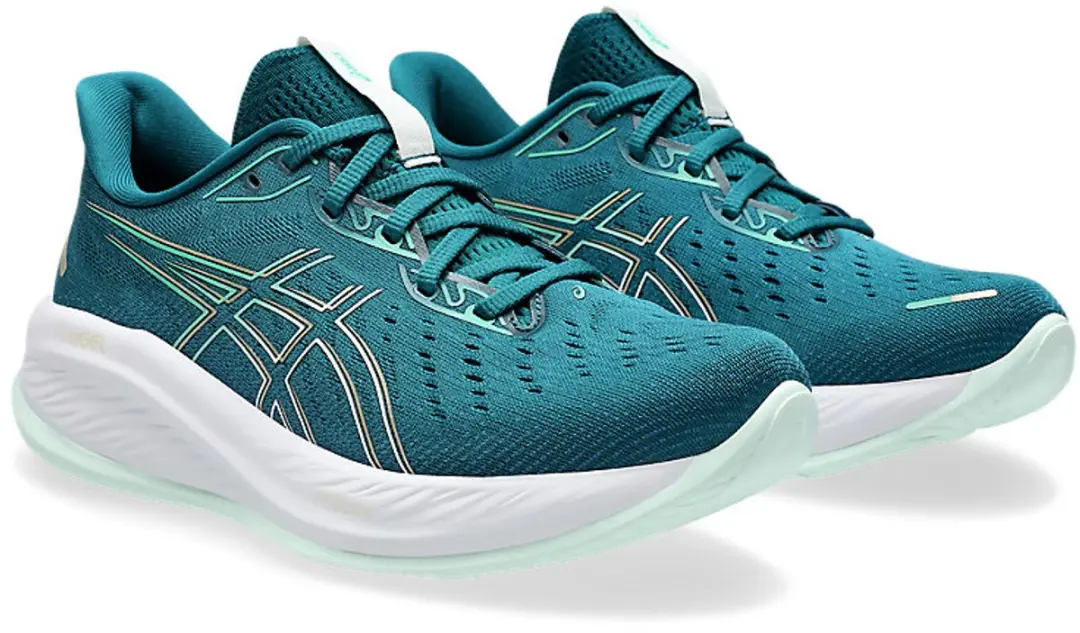 ASICS Gel-Cumulus 26 Hardloopschoen 40.5 - Blauw/ Groen - afbeelding 6 van 6
