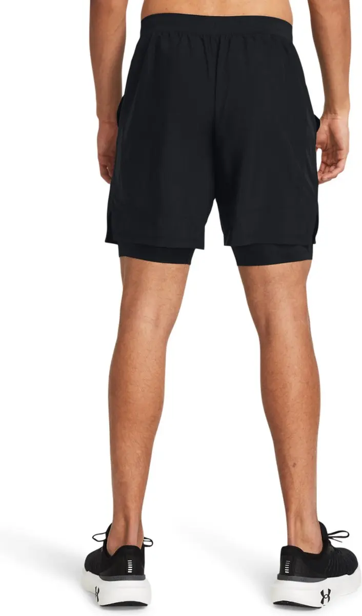 Under Armour UA Launch 7" 2-in-1 Shorts - Zwart