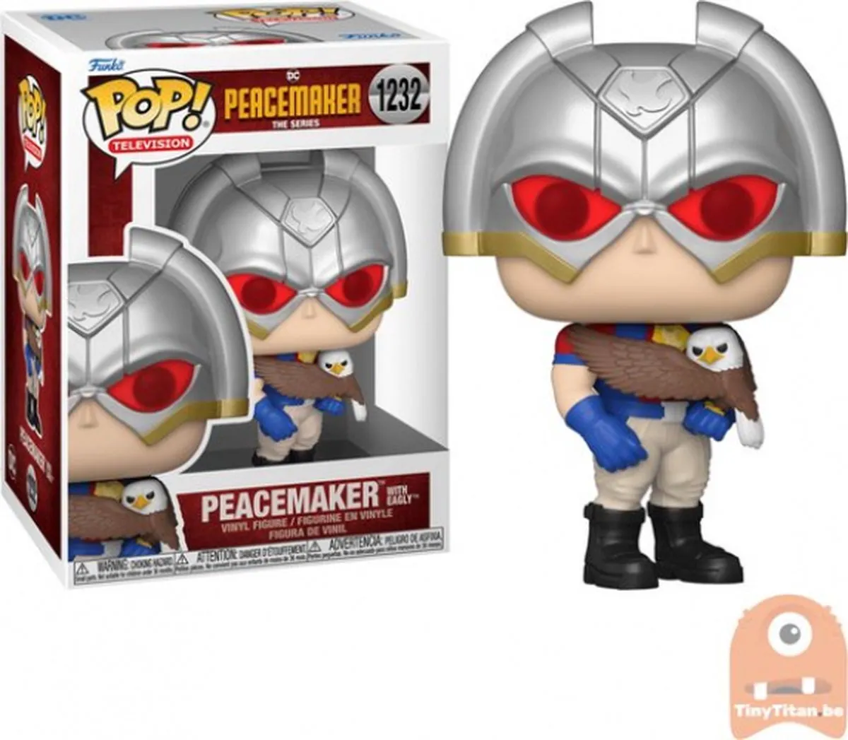 Funko DC Comics POP! Peacemaker met Eagly - 9cm - Multicolor
