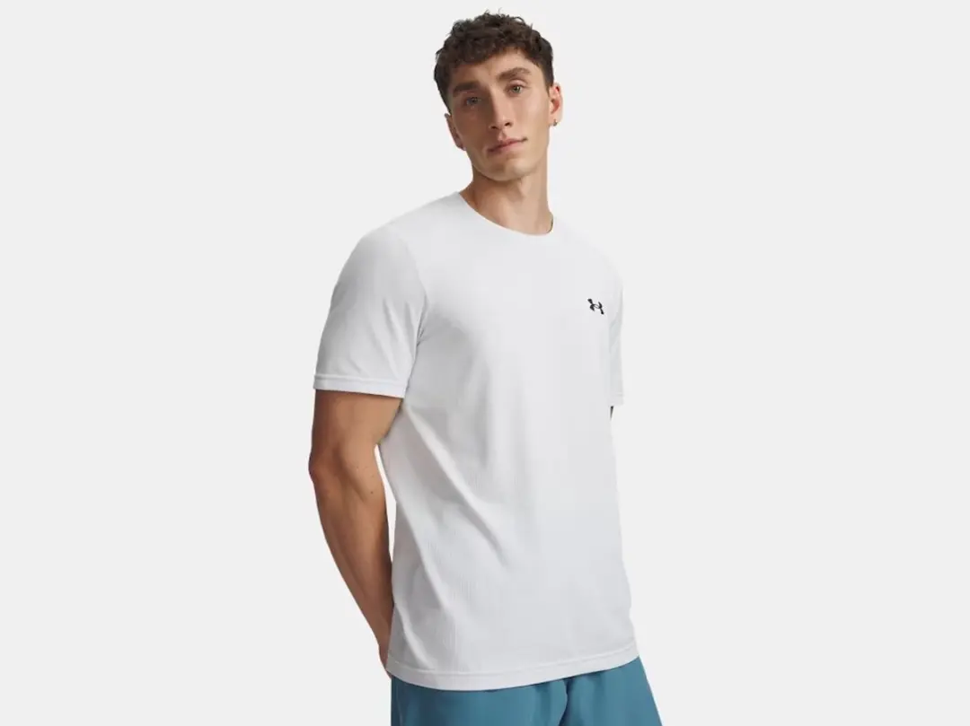 Under Armour UA Vanish Elite Seamless T-shirt Heren - Wit