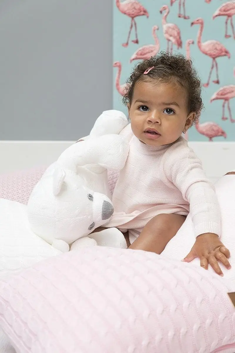 Baby's Only Knuffelbeer Cable Teddybeer 35cm - Baby Roze