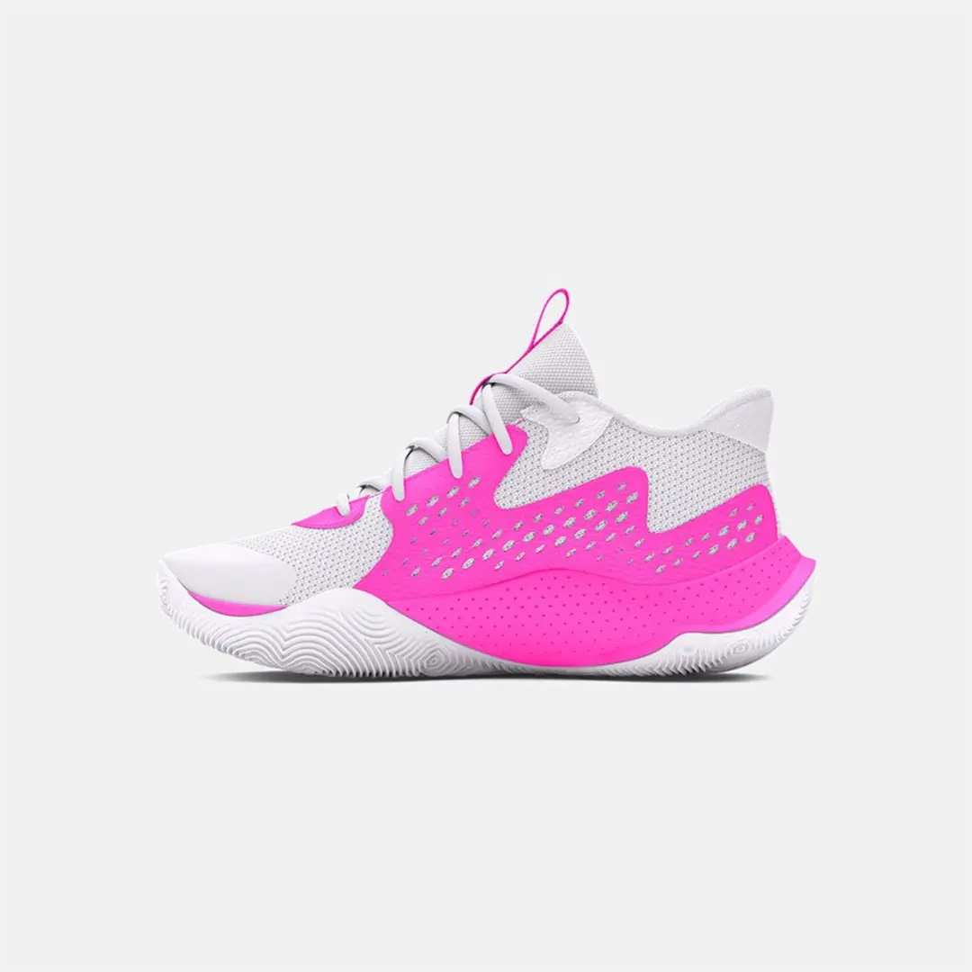 Under Armour Jet 23 Basketbalschoenen - EU 45 - Roze/Wit/Goud