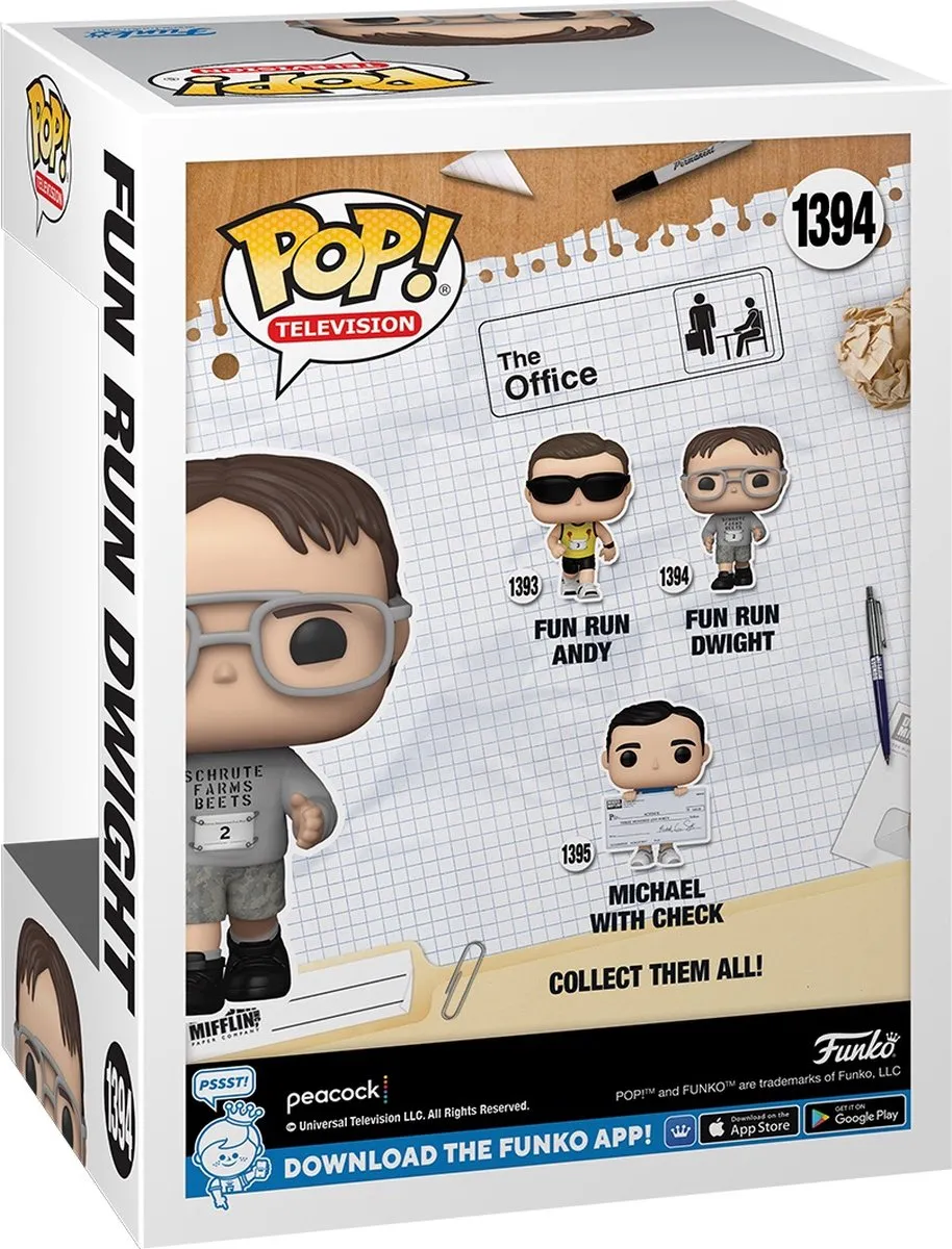Funko Pop The Office Dwight Fun Run #1394 - Multi