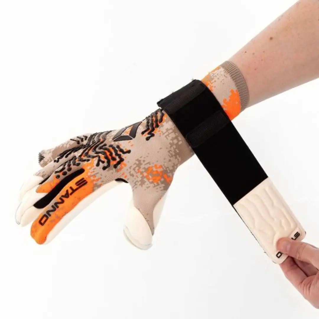 Stanno Sirox Keepershandschoenen 8.5 - Beige/Oranje/Zwart