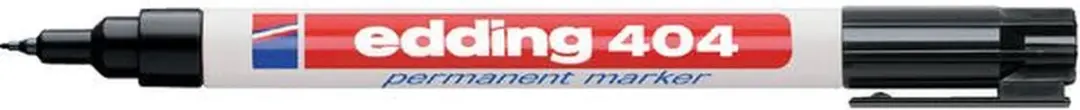 edding 404 Viltstift 0.75mm - Zwart - 10 Stuks