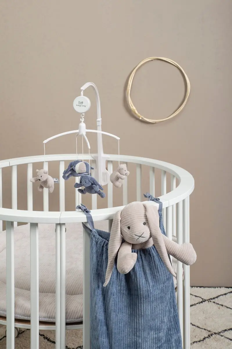 Baby's Only Knuffel Konijn Sense - Kiezelgrijs - 25x25 cm
