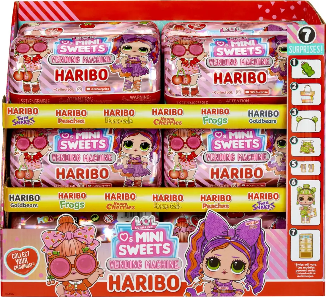 LOL! Surprise! Loves Mini Sweets Haribo Minipop - 9,7 cm - Multikleur - afbeelding 6 van 6