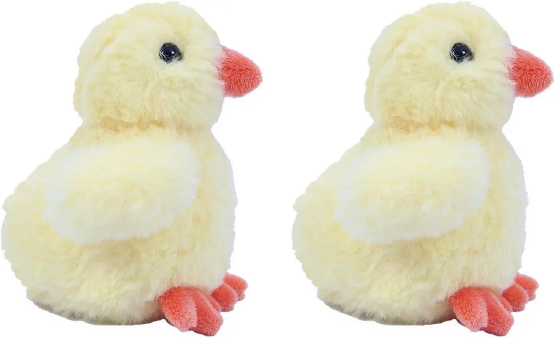 PIA Soft Toys Pluche Kuikens - 6 Stuks Geel 12cm