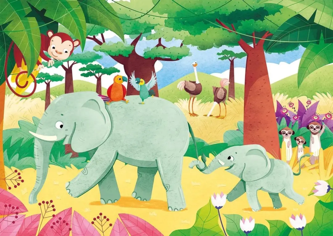 Clementoni Jungle Junior Legpuzzel 40 Stuks - Multicolor