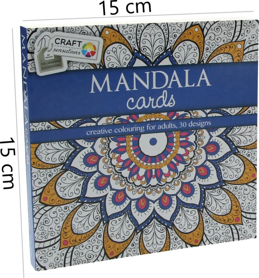 Craft Mandala Cards Kleurboek Sensations Blauw
