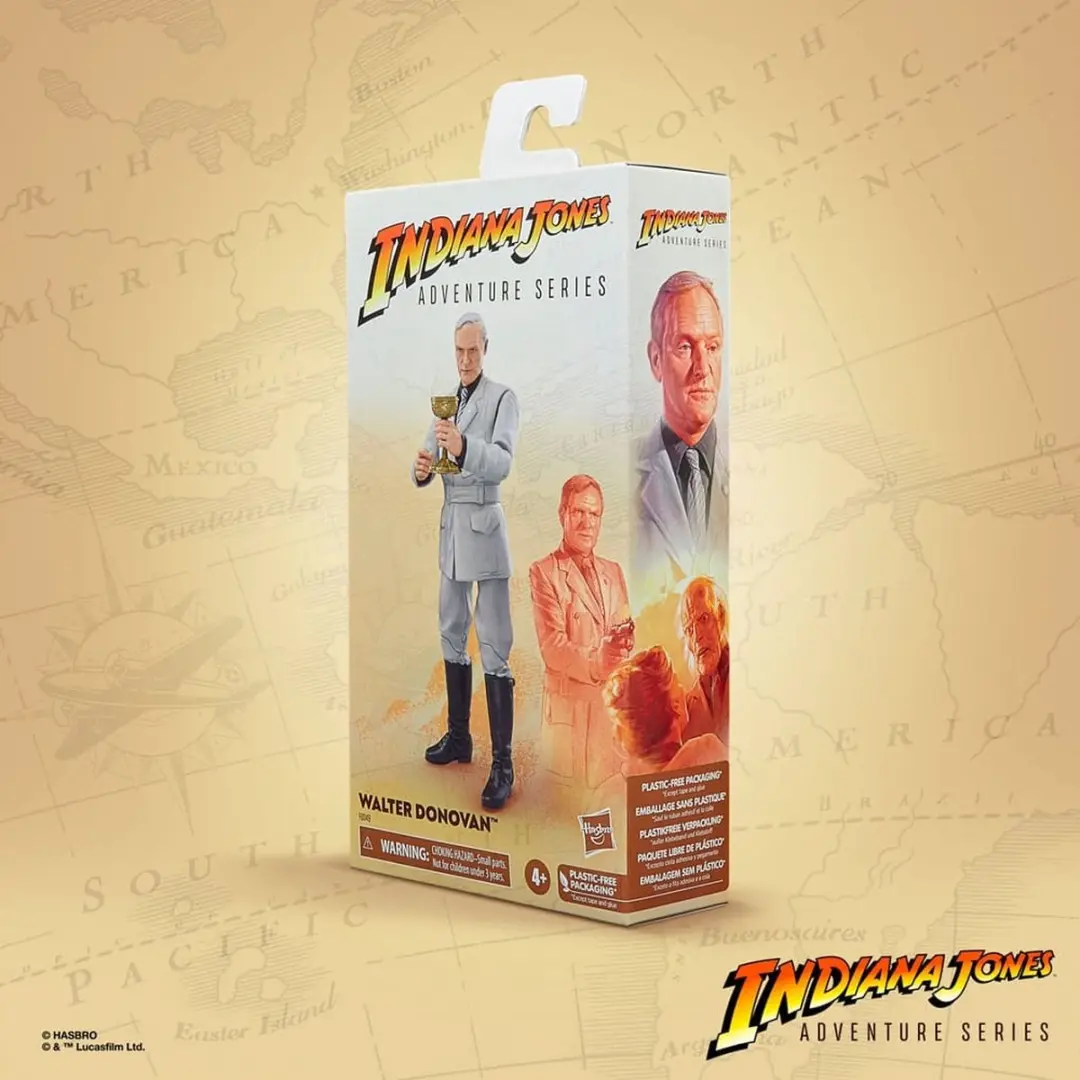 Hasbro Indiana Jones Adventure Series Walter Donovan Actiefiguur 15cm - Multicolor