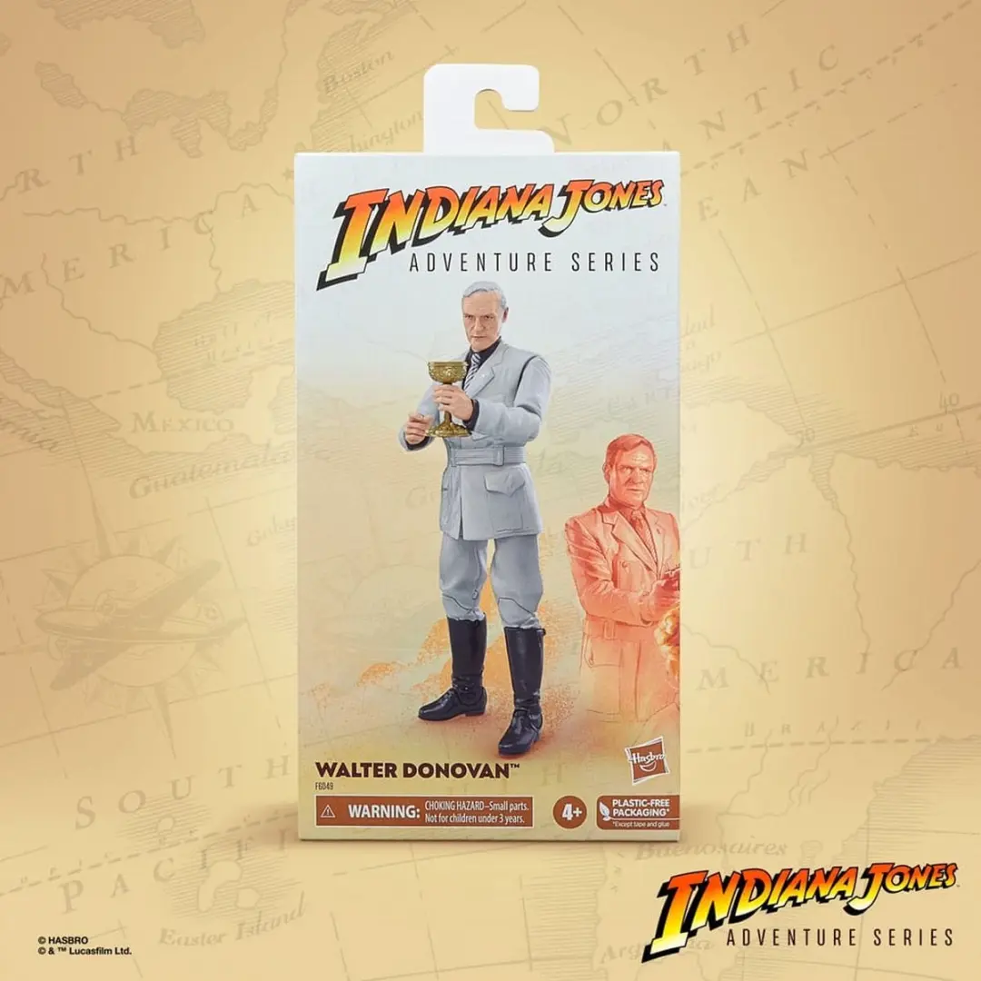 Hasbro Indiana Jones Adventure Series Walter Donovan Actiefiguur 15cm - Multicolor