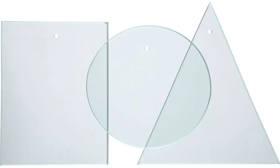 Creativ Company Creotime Glazen Plaat 10 Stuks 8x6cm Transparant