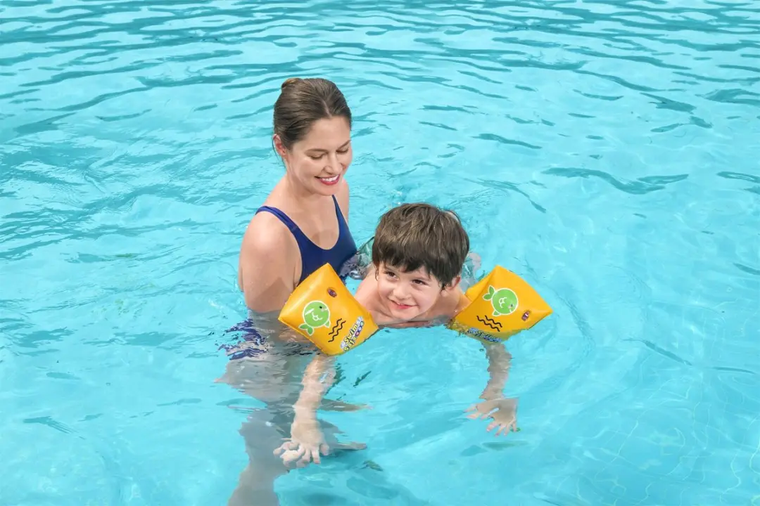 Bestway Swimsafe Kinderzwembandjes 25x15cm - Lichtgeel - afbeelding 6 van 6