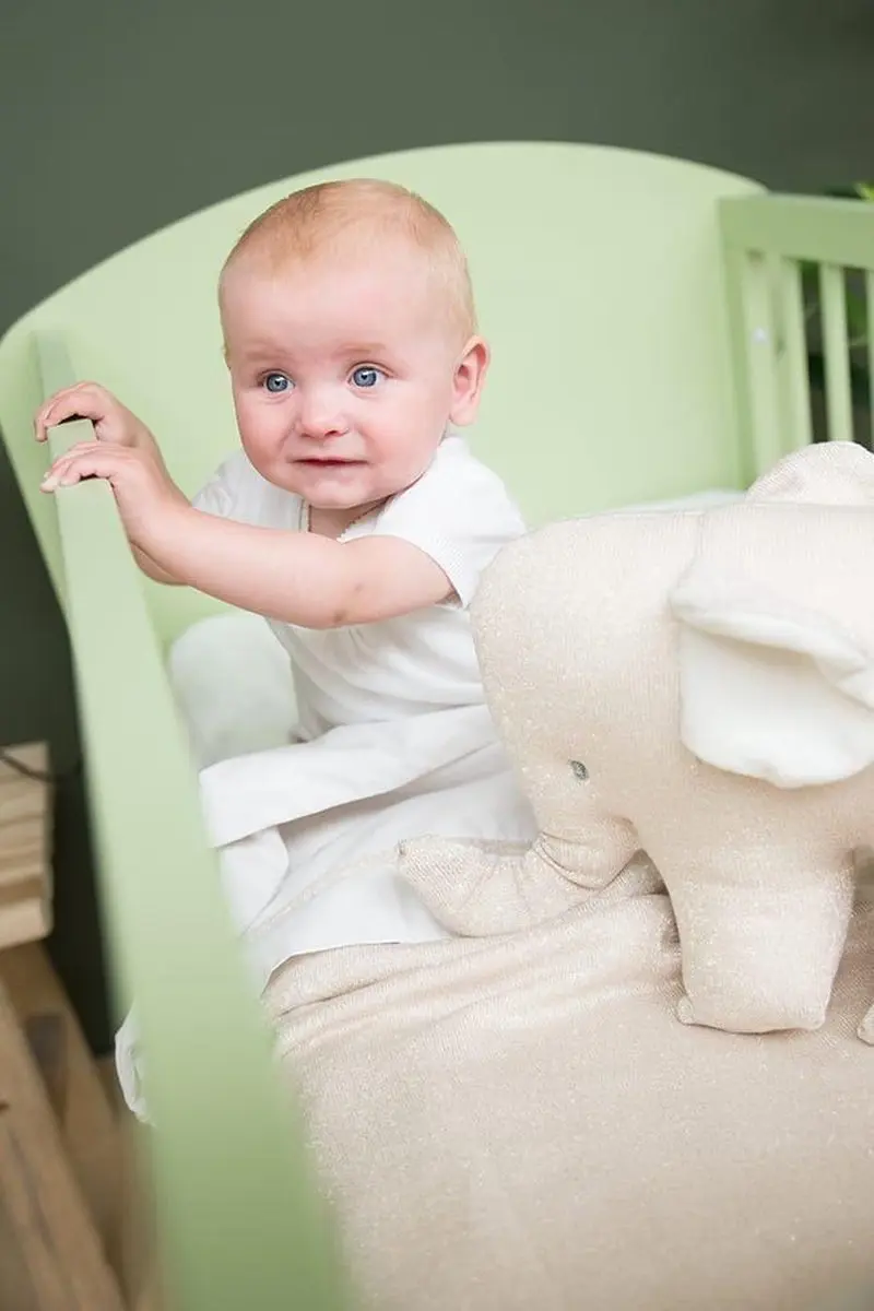 Baby's Only Knuffel Olifant Sparkle - Goud-Ivoor - afbeelding 6 van 6