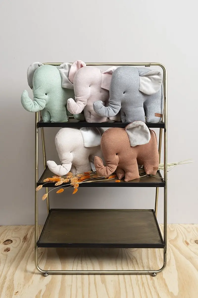 Baby's Only Knuffel Olifant Sparkle - Goud-Ivoor