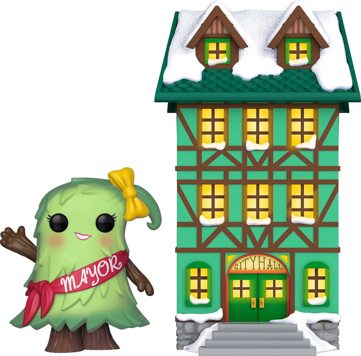 Funko POP! Town Holiday Town Hall met Mayor Patty Noble 44424 - Multicolor