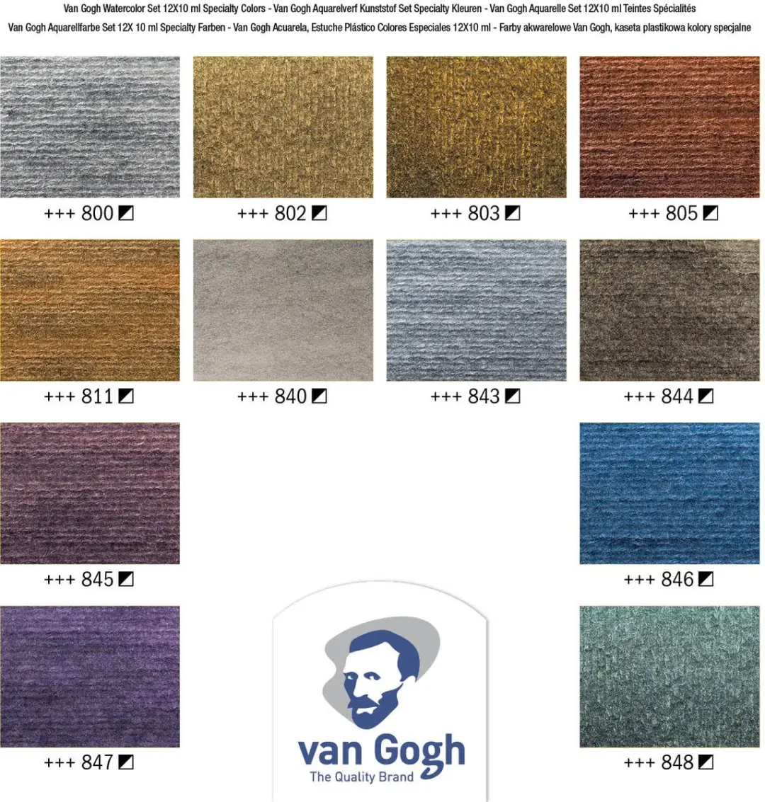 Van Gogh Aquarel 12 Tubes 10ml - Assorti