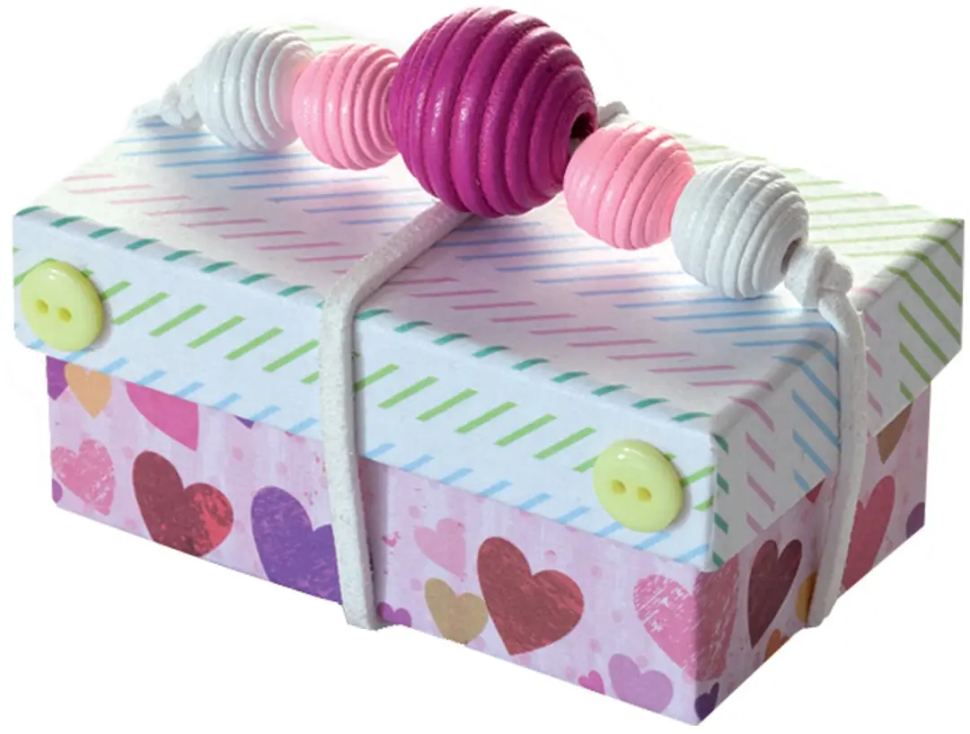 Folia Houten Parels Natuur - 84 Stuks