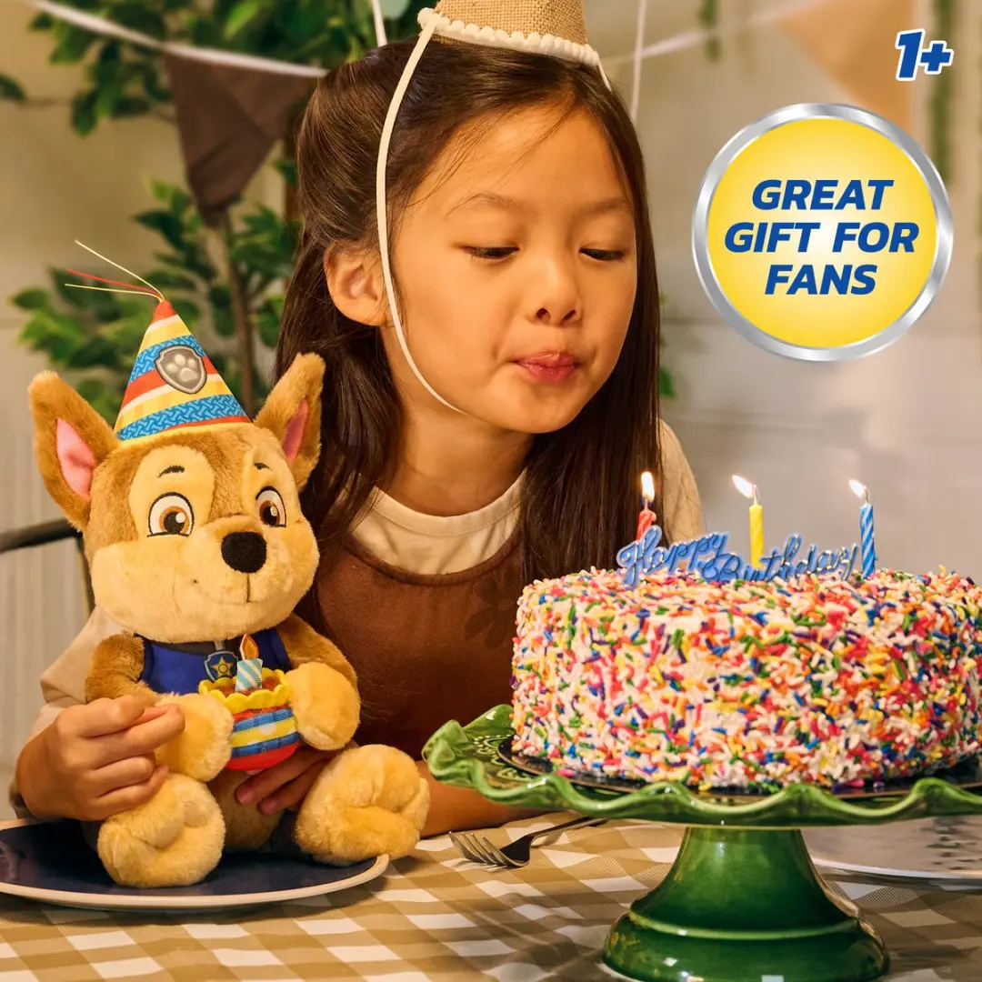 PAW Patrol Birthday Chase Knuffel 24cm - Pluche - Bruin