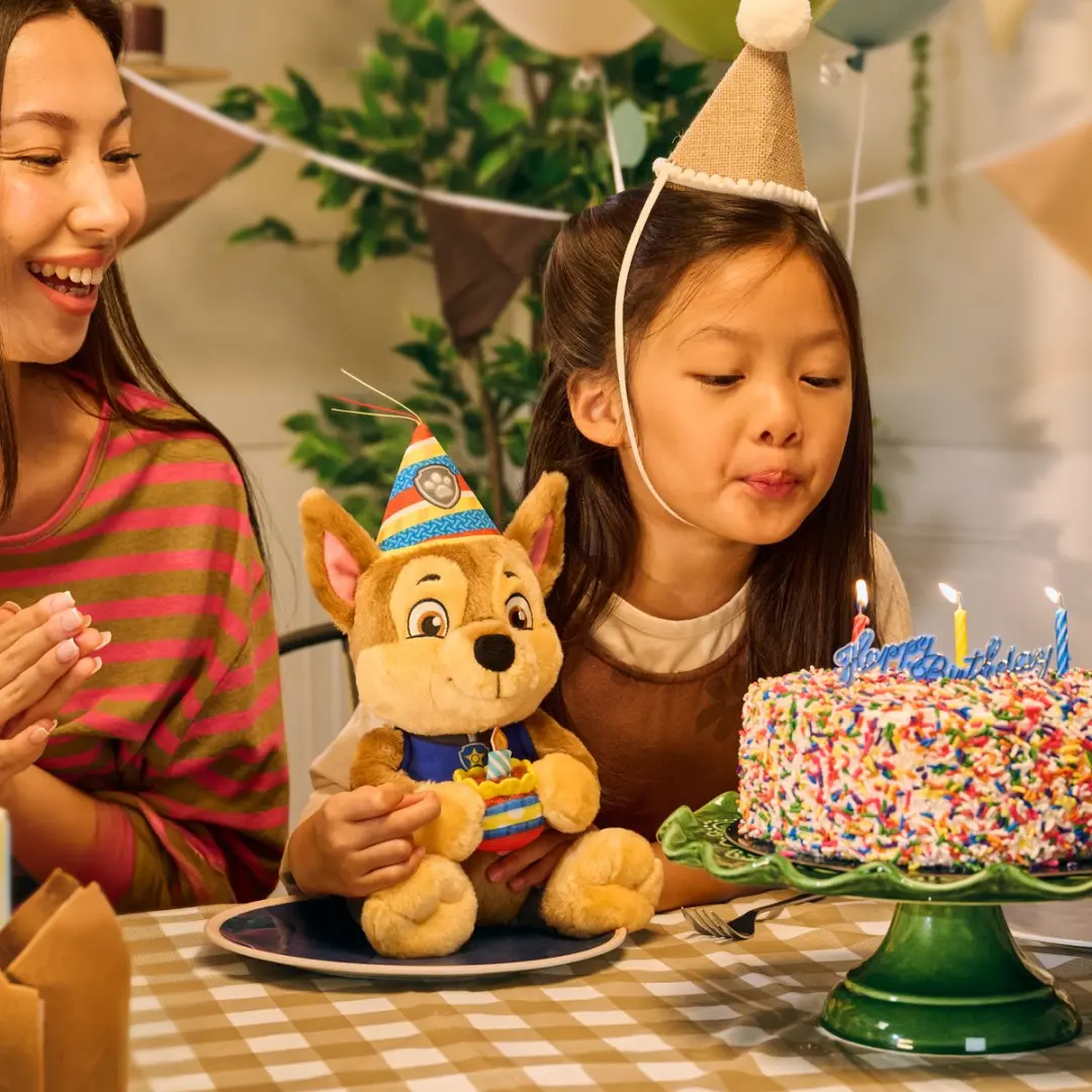 PAW Patrol Birthday Chase Knuffel 24cm - Pluche - Bruin