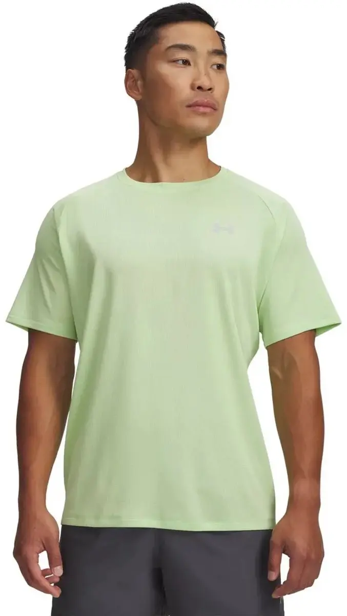 Under Armour Tech Textured SS Heren T-shirt - Groen