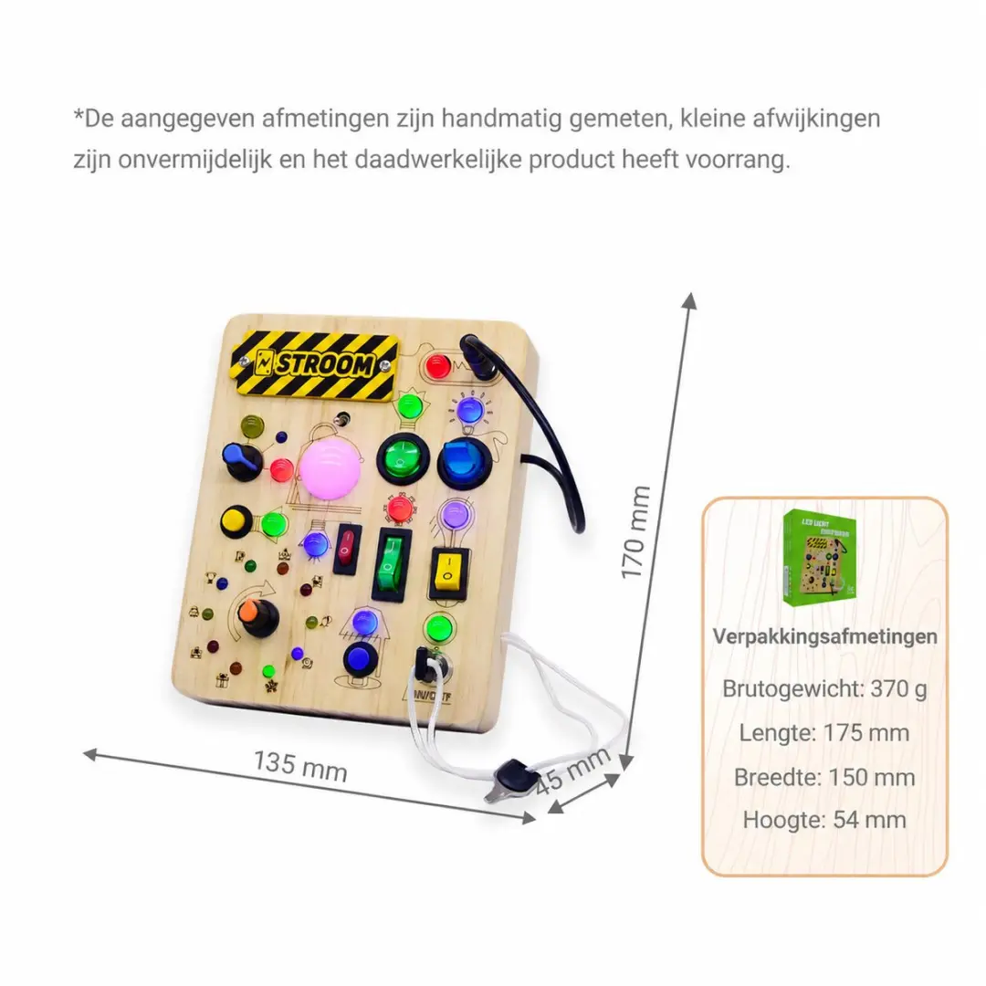 Sogiol Montessori Busy Board - Sensorisch Speelgoed Multi Color