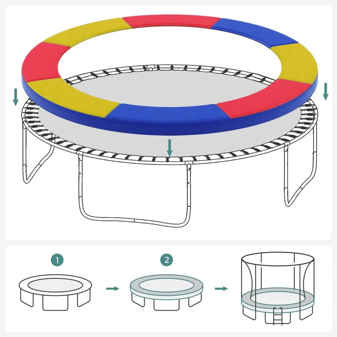 Songmics Trampoline Randafdekking Ø305cm - Waterdicht