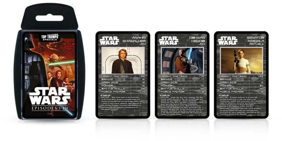 Winning Moves Top Trumps Star Wars Episodes I-III Kaartspel