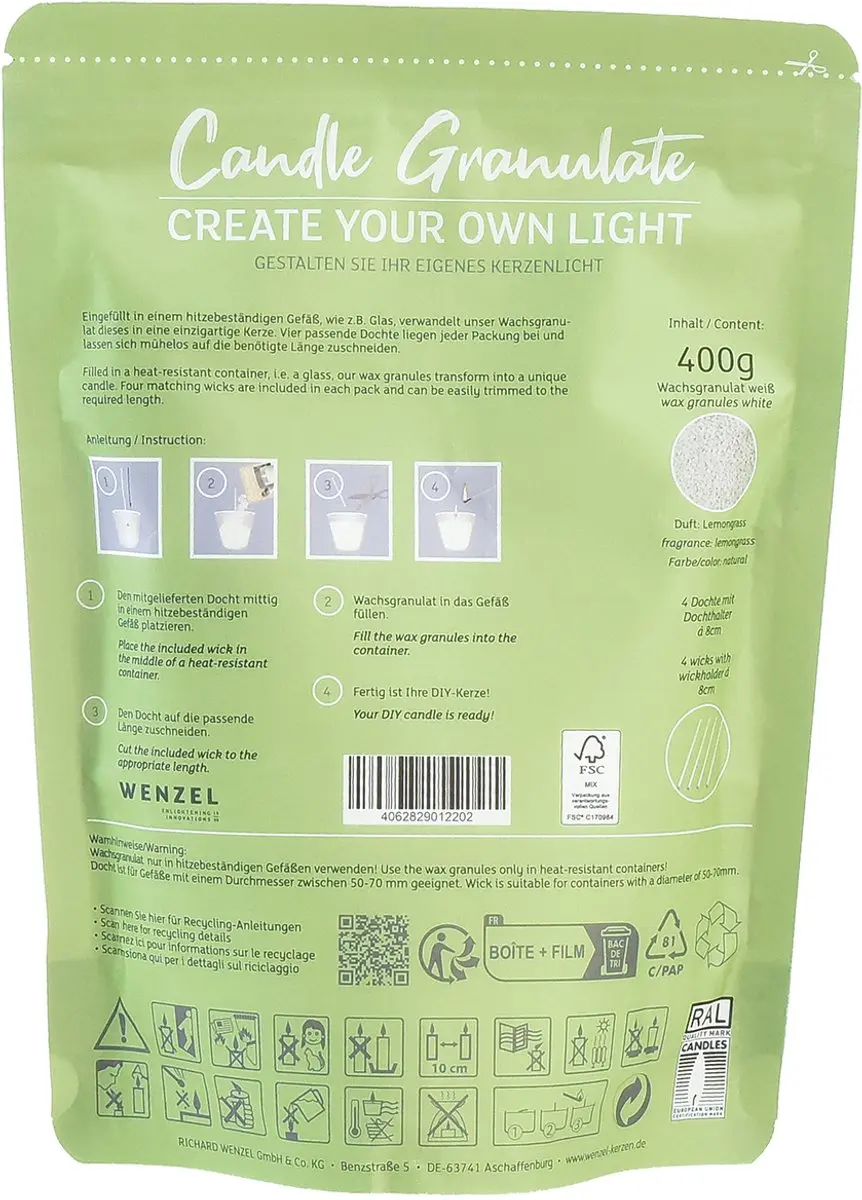 Wenzel Burning Sand Lemongrass - 4 Lonten 400g