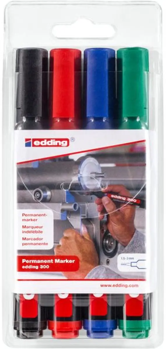 edding 300 Viltstift - 10 Stuks (Assorti)