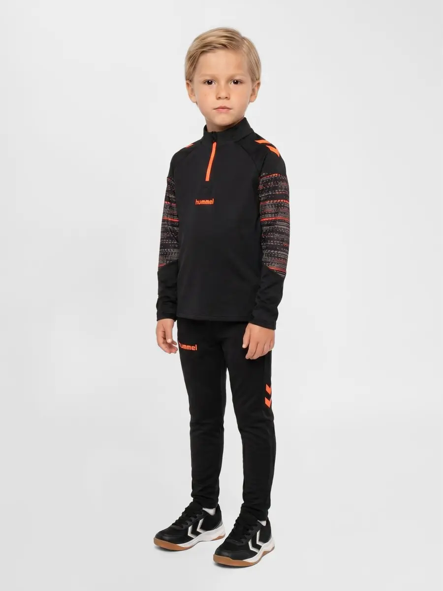 Hummel HML BLAZE Pro Training Pants 164 - Zwart/Orange - afbeelding 6 van 6