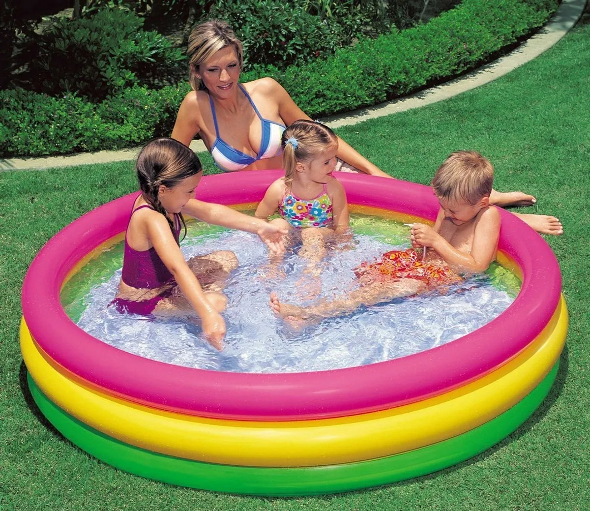 Intex 57422 Opblaasbaar Babyzwembad Regenboog - 147x33cm