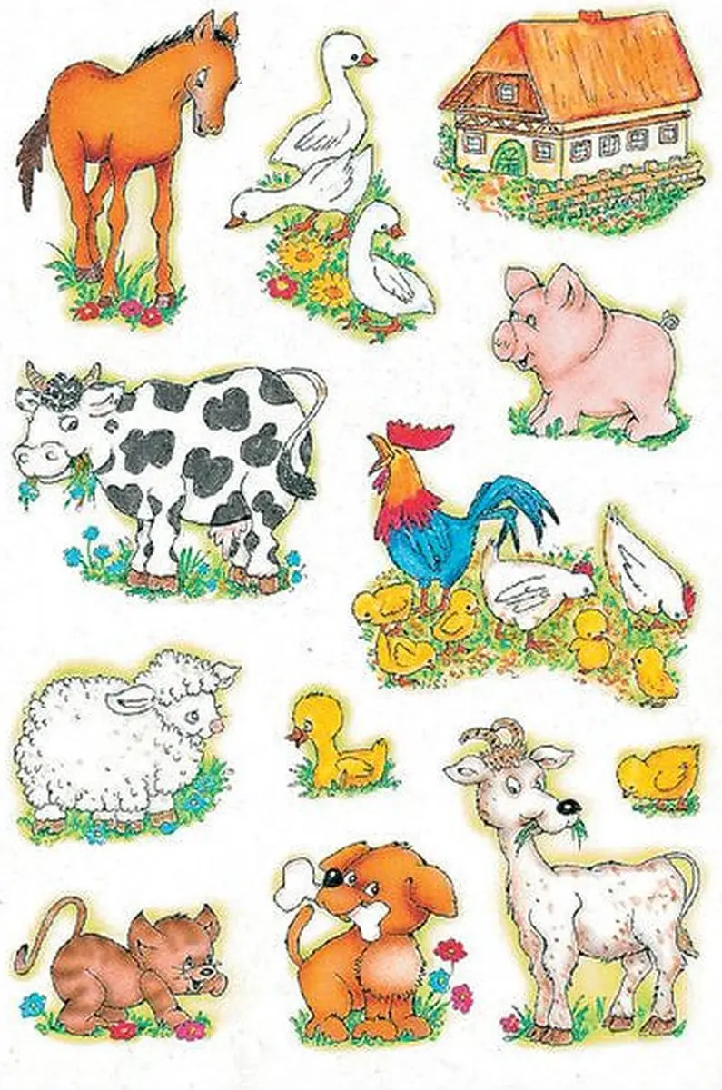 Herma 5419 Boerderijdieren Etiketten