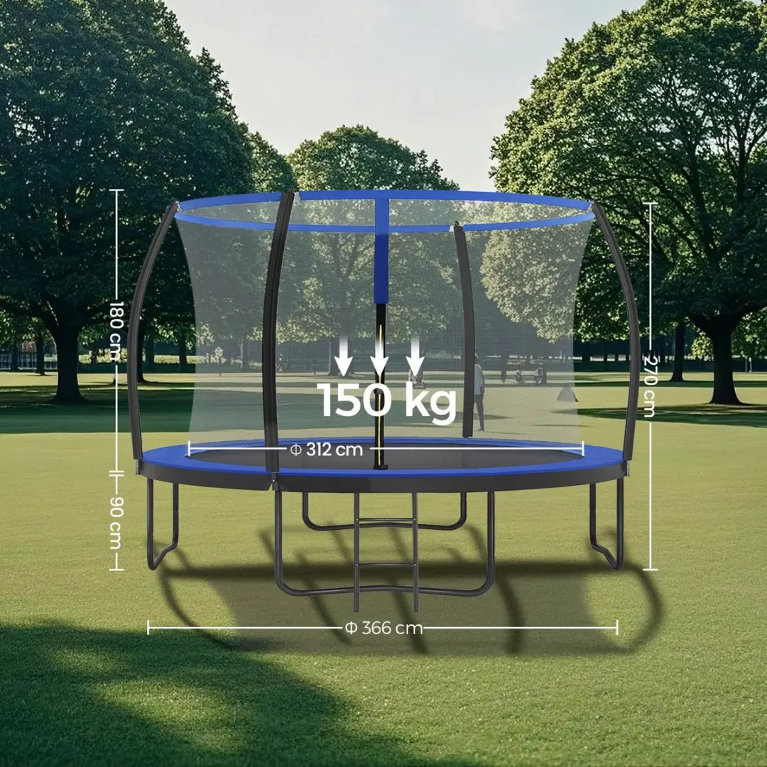 Songmics Tuintrampoline 366cm - Met Veiligheidsnet