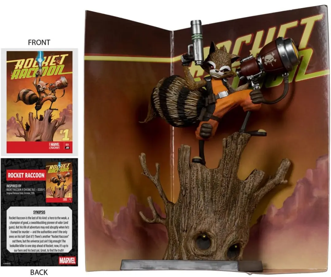 McFarlane Toys Marvel Rocket Racoon 1/6 Beeld - 18cm Multi