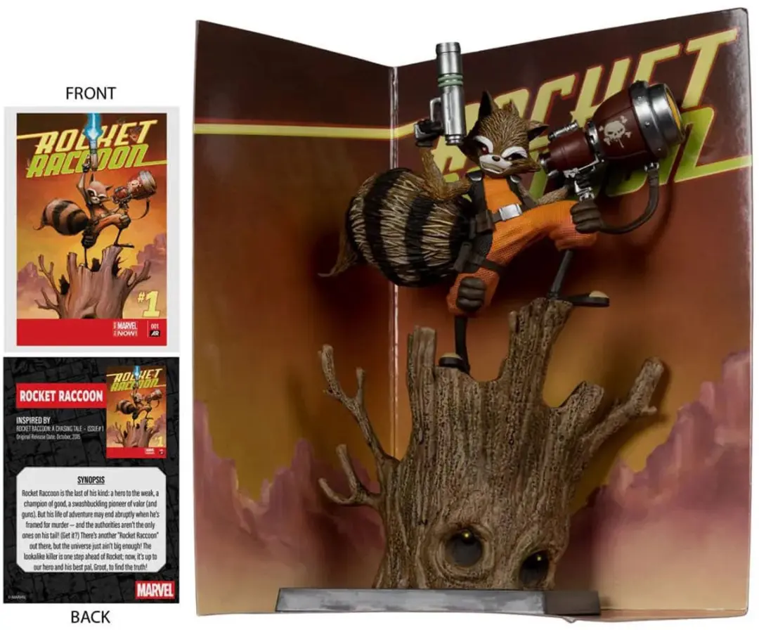 McFarlane Toys Marvel Rocket Racoon 1/6 Beeld - 18cm Multi