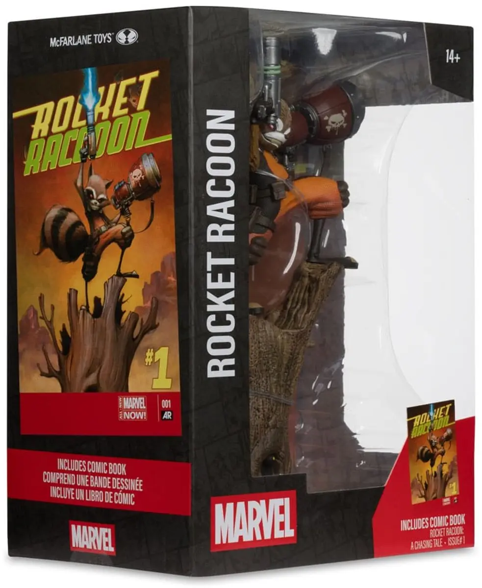 McFarlane Toys Marvel Rocket Racoon 1/6 Beeld - 18cm Multi - afbeelding 6 van 6
