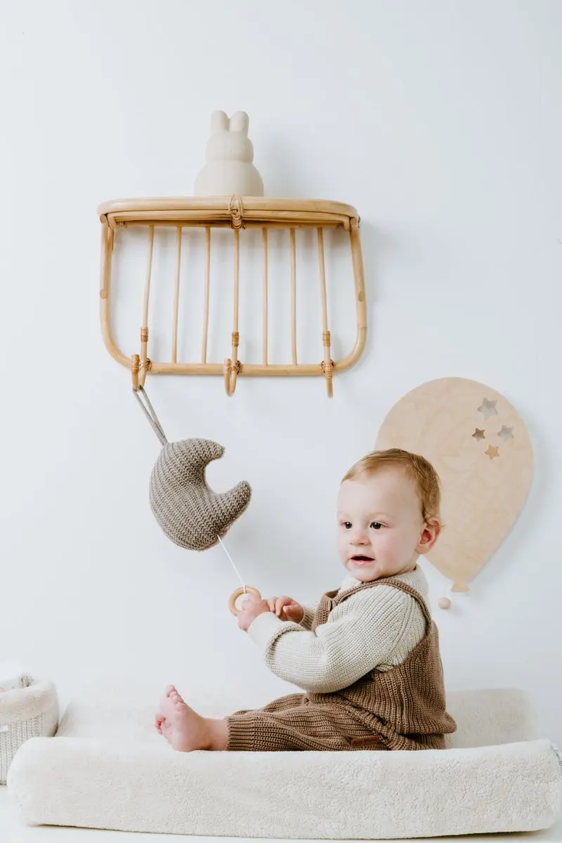 Baby's Only Gebreid Muziekdoosje Maan Hope - Dusty Grey