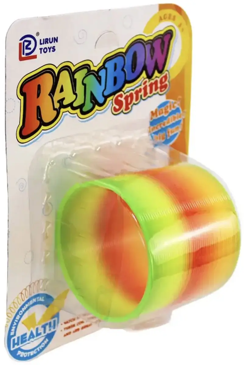 Lirun Toys Trapveer Regenboog Magic Spring 6cm