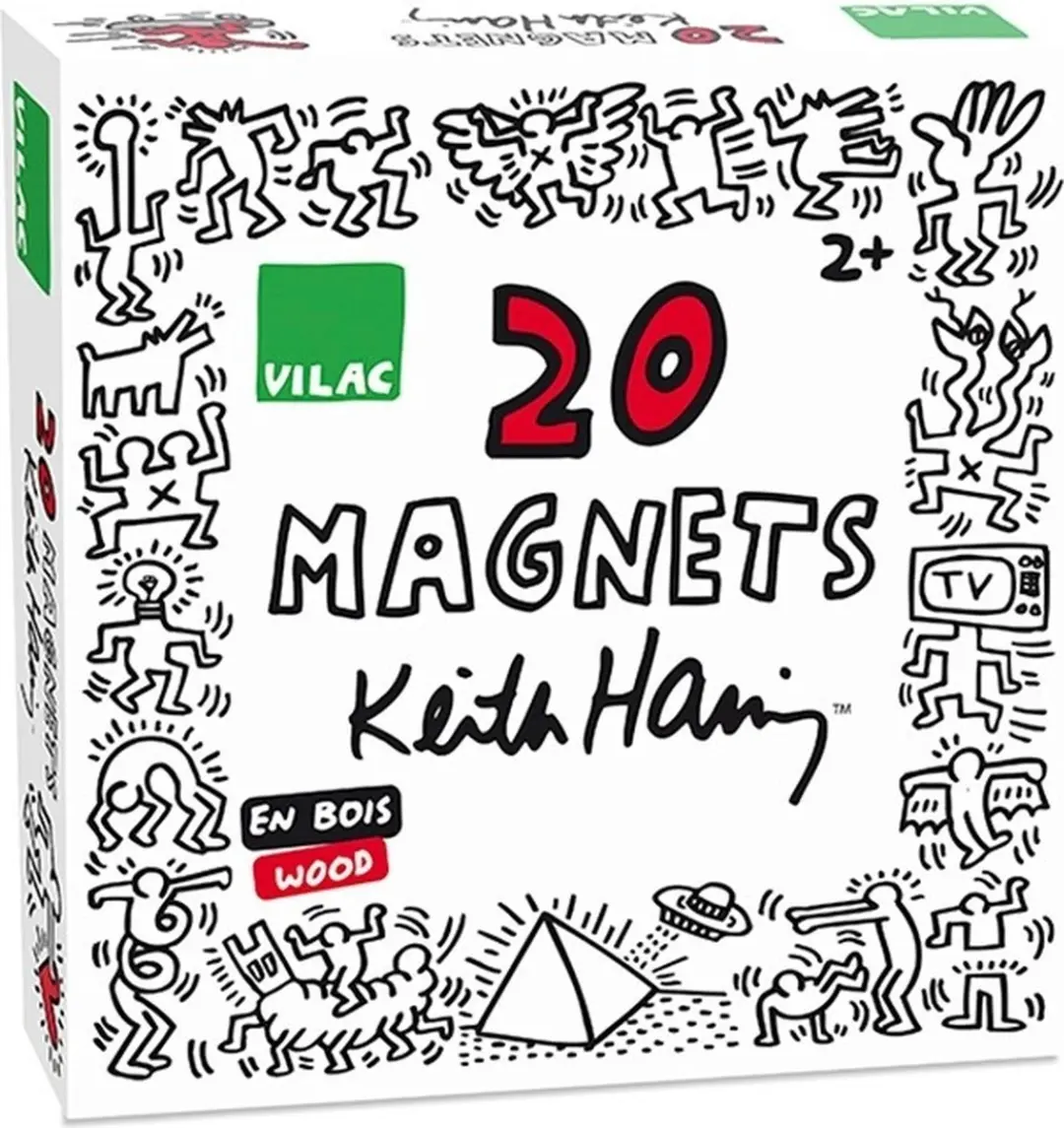 Vilac Keith Haring Magneten - 20 Stuks Meerkleurig